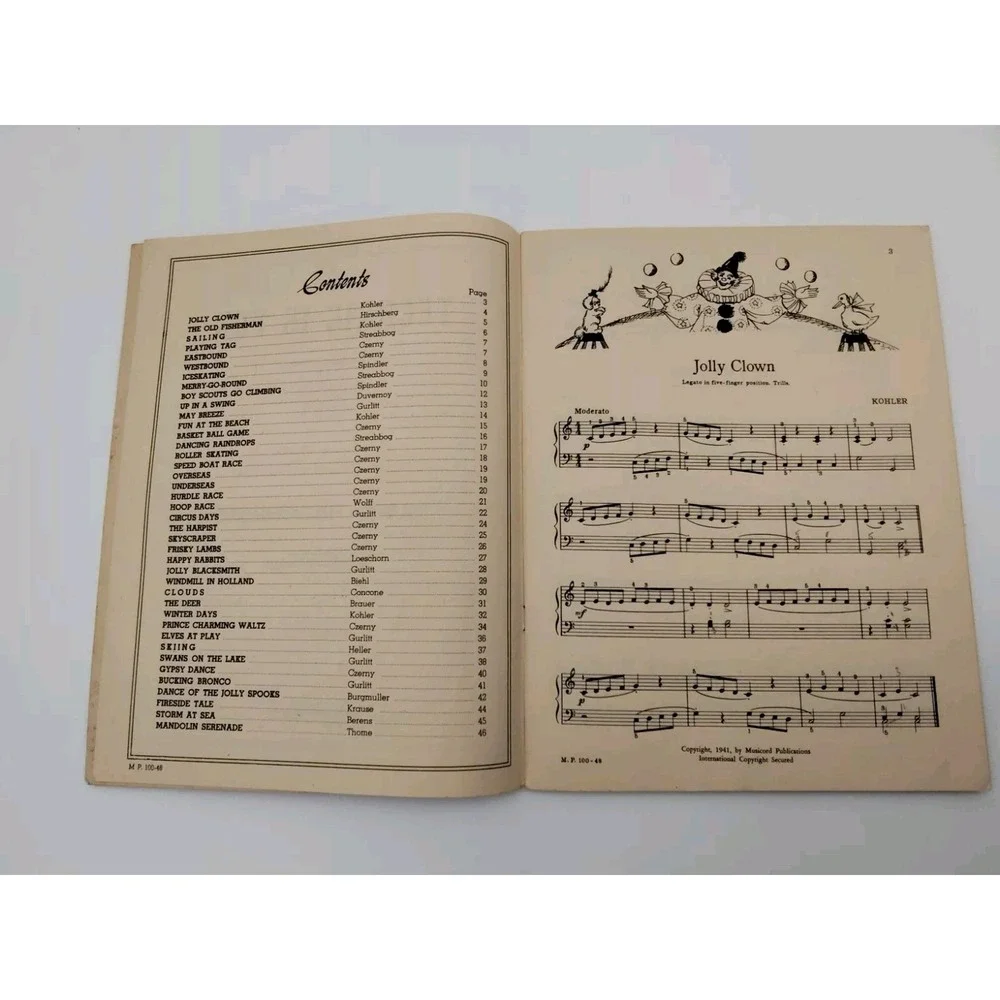 Children's‎ Piano Book Technic is Fun Book Two Hirschberg 1943 📸SEE PICS📸